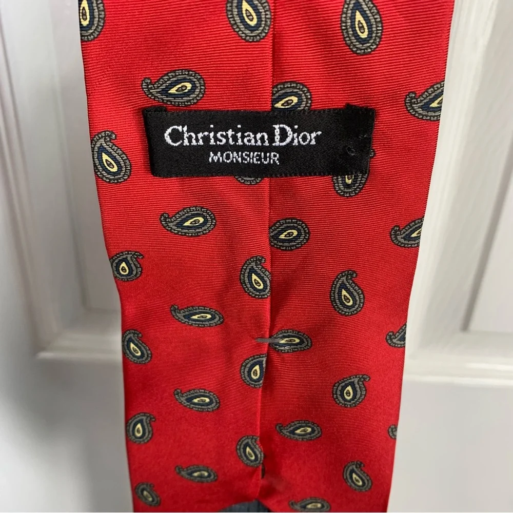 Christian Dior Paisley Tie